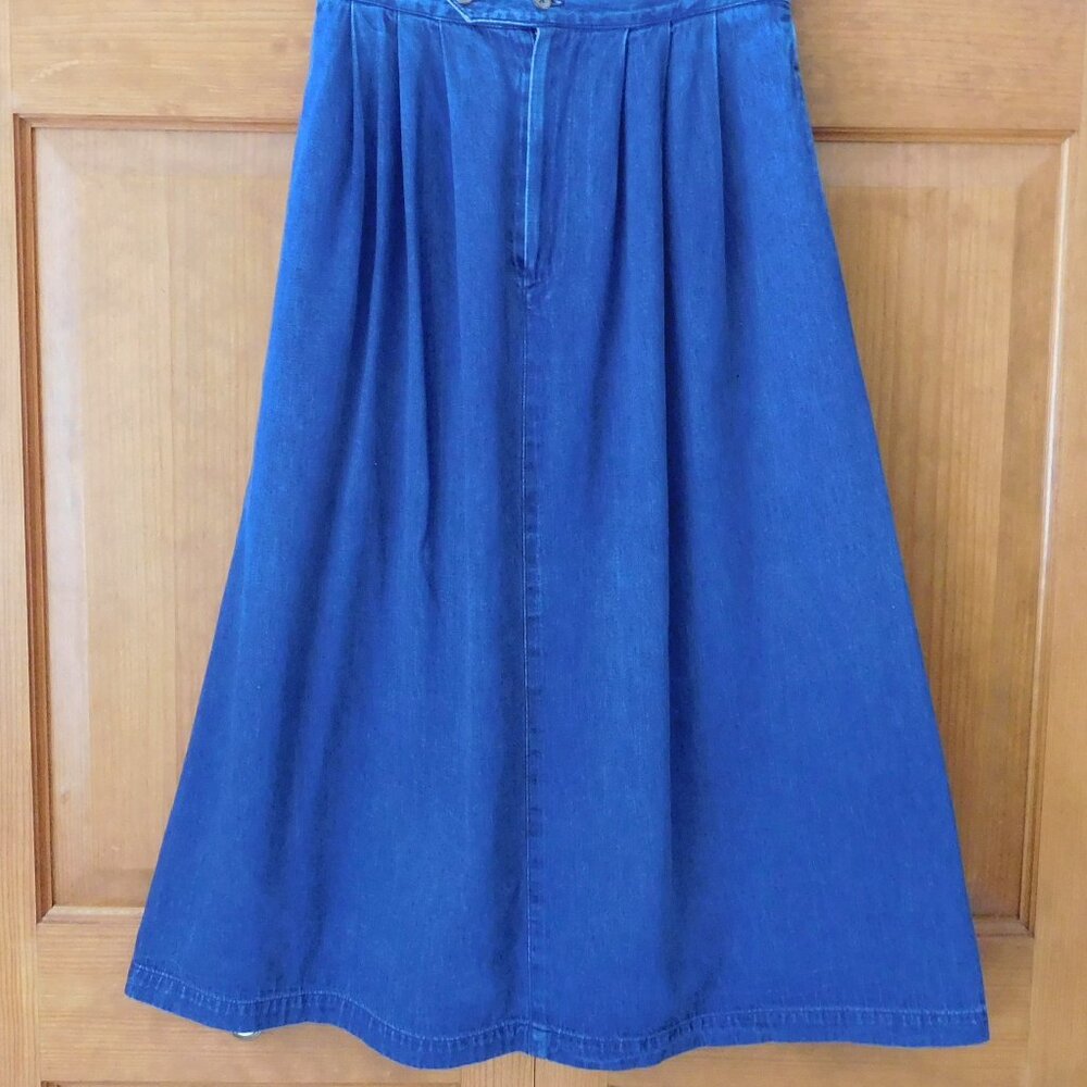 Lands End vintage women's denim skirt size 10